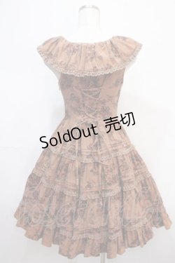 画像2: Victorian maiden / ローズフリルカラーワンピース  ブラウン Y-25-04-15-125-CL-OP-SZ-ZY