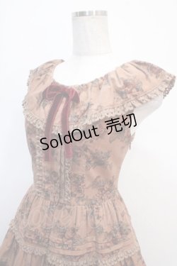 画像3: Victorian maiden / ローズフリルカラーワンピース  ブラウン Y-25-04-15-125-CL-OP-SZ-ZY