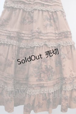 画像4: Victorian maiden / ローズフリルカラーワンピース  ブラウン Y-25-04-15-125-CL-OP-SZ-ZY