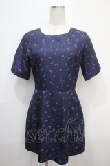 merry jenny / キューピッドスカラップワンピース M ネイビー Y-25-04-15-126-LO-OP-SZ-ZS