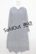 LEBECCA boutique / 湯煙を纏うワンピース F ネイビー Y-25-04-15-128-EL-OP-SZ-ZT381