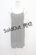 Franche Lippee / 雲柄キャミワンピース M 黒 Y-25-04-15-131-LO-OP-AS-ZS