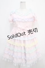 Angelic Pretty / しゃぼん玉ワンピース  ピンク Y-25-04-15-132-AP-OP-SZ-ZS