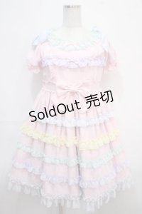 Angelic Pretty / しゃぼん玉ワンピース  ピンク Y-25-04-15-132-AP-OP-SZ-ZS