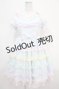 Angelic Pretty / しゃぼん玉ワンピース  サックス Y-25-04-15-133-AP-OP-SZ-ZI