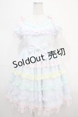 Angelic Pretty / しゃぼん玉ワンピース  サックス Y-25-04-15-133-AP-OP-SZ-ZI