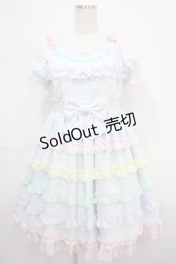 画像1: Angelic Pretty / しゃぼん玉ワンピース  サックス Y-25-04-15-133-AP-OP-SZ-ZI