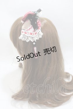 画像2: Angelic Pretty / Fresh Strawberry Dinerカチューシャ  黒 Y-25-04-15-012-AP-AC-SZ-ZY
