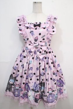 画像1: Angelic Pretty / Happy Treat Partyジャンパースカート  ピンク Y-25-04-15-135-AP-OP-SZ-ZI