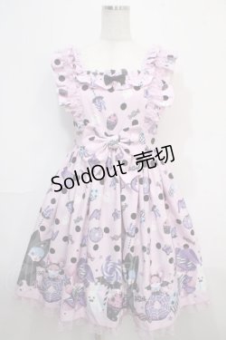画像1: Angelic Pretty / Happy Treat Partyジャンパースカート  ピンク Y-25-04-15-135-AP-OP-SZ-ZI