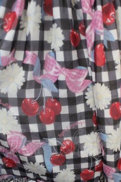 画像3: Angelic Pretty / Sweet Cherry Margaretカットワンピース  黒 Y-25-04-15-136-AP-OP-SZ-ZI