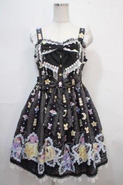 画像1: Angelic Pretty / Dreamy Night Cakesジャンパースカート  黒 Y-25-04-15-137-AP-OP-SZ-ZS