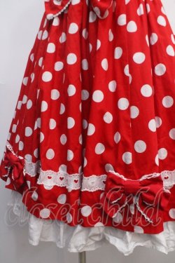 画像4: Angelic Pretty / ポルカドットジャンパースカート  赤 Y-25-04-15-138-AP-OP-SZ-ZS