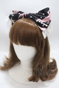 Angelic Pretty / MELODY TOYSジャンパースカートSetのカチューシャ  黒 Y-25-04-15-013-AP-AC-SZ-ZY