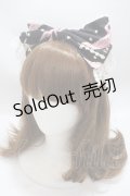Angelic Pretty / MELODY TOYSジャンパースカートSetのカチューシャ  黒 Y-25-04-15-013-AP-AC-SZ-ZY