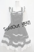 Angelic Pretty / Sweetフリルジャンパースカート  黒 Y-25-04-15-139-AP-OP-SZ-ZI