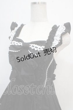 画像3: Angelic Pretty / Sweetフリルジャンパースカート  黒 Y-25-04-15-139-AP-OP-SZ-ZI