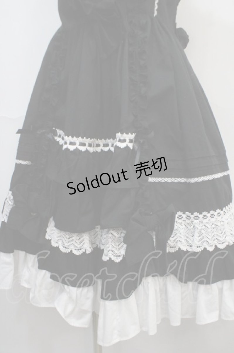 画像4: Angelic Pretty / Sweetフリルジャンパースカート  黒 Y-25-04-15-139-AP-OP-SZ-ZI (4)