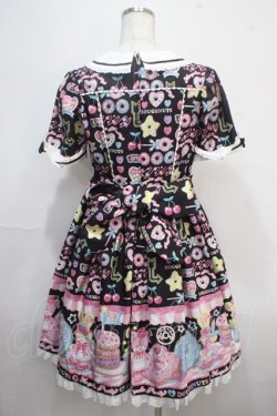 画像2: Angelic Pretty / Toy's Donut Dinerワンピース  クロ Y-25-04-15-140-AP-OP-SZ-ZS