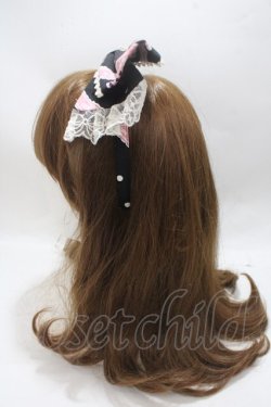 画像2: Angelic Pretty / MELODY TOYSジャンパースカートSetのカチューシャ  黒 Y-25-04-15-013-AP-AC-SZ-ZY