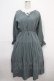 画像1: LEBECCA boutique / 湯煙を纏うワンピース F グリーン Y-25-04-15-146-EL-OP-SZ-ZY (1)