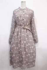 LEBECCA boutique / 出会ってしまうシフォンワンピース F ラベンダー Y-25-04-15-149-EL-OP-SZ-ZS