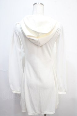 画像2: TRALALA / 袖シースルーフード付きミニワンピース 0 アイボリー Y-25-04-15-152-LO-OP-SZ-ZY