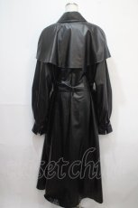 画像2: Melt the lady / レザーコート  黒 Y-25-04-15-154-PU-JA-SZ-ZTC019 (2)