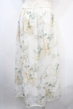 画像2: axes femme / 花柄シアージャカードスカート F 生成り Y-25-04-15-156-AX-SK-SZ-ZY