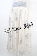 axes femme / ローズ柄ロングスカート M 生成り Y-25-04-15-157-AX-SK-SZ-ZI