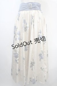 axes femme / ローズ柄ロングスカート M 生成り Y-25-04-15-157-AX-SK-SZ-ZI