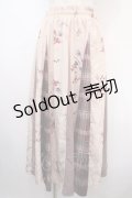 axes femme / 柄切替スカート M ピンク Y-25-04-15-158-AX-SK-SZ-ZY