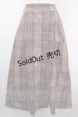 画像1: 【SALE】axes femme / タータンチェックスカート F 茶 Y-25-04-15-163-AX-SK-SZ-ZT140