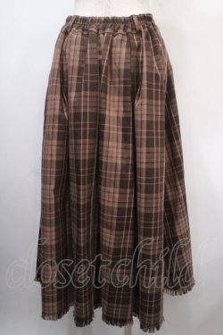 画像2: axes femme / タータンチェックスカート F 茶 Y-25-04-15-163-AX-SK-SZ-ZT140