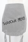 PUNK RAVE / Spindle mini skirt S 黒 Y-25-04-15-164-PU-SK-SZ-ZY