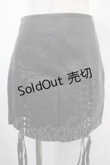 PUNK RAVE / Spindle mini skirt S 黒 Y-25-04-15-164-PU-SK-SZ-ZY