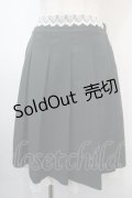 axes femme / プリーツミドルスカート  グリーン Y-25-04-15-169-AX-SK-SZ-ZY