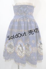 ALICE and the PIRATES / Mistical brilliance Jewelry〜秘められた宝石の行方〜柄コルセットスカート  ブルー Y-25-04-15-174-PA-SK-SZ-ZY