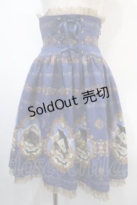 ALICE and the PIRATES / Mistical brilliance Jewelry〜秘められた宝石の行方〜柄コルセットスカート  ブルー Y-25-04-15-174-PA-SK-SZ-ZY