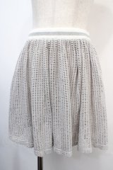 Candy Stripper /メッシュスカート  ライトグレー Y-25-04-15-177-PU-SK-SZ-ZY