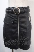 REFLEM / フェイクレザーZIPデザイン変形スカート F ブラック Y-25-04-15-178-PU-SK-SZ-ZY