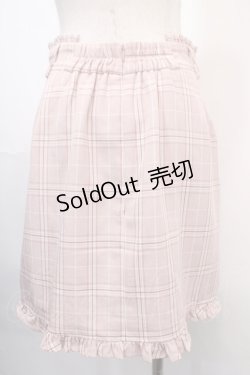 画像2: Ank Rouge / ベルト付きフリルポケットチェックスカート M ピンク Y-25-04-15-182-CA-SK-SZ-ZY
