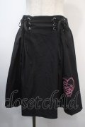 NieR Clothing / 編み上げスカート  黒 Y-25-04-15-190-PU-SK-SZ-ZY