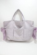 Maison de FLEUR / BAGうさぎさんと一緒トートバッグ  ラベンダー Y-25-04-15-017-LO-BG-SZ-ZY