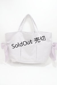 Maison de FLEUR / BAGうさぎさんと一緒トートバッグ  ラベンダー Y-25-04-15-017-LO-BG-SZ-ZT-K018