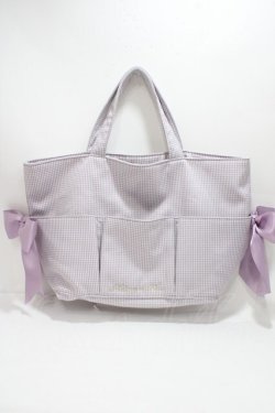 画像1: Maison de FLEUR / BAGうさぎさんと一緒トートバッグ  ラベンダー Y-25-04-15-017-LO-BG-SZ-ZY