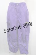 TRAVAS TOKYO / Patch nylon adjuster pants/ワッペンナイロンアジャスターパンツ F パープル Y-25-04-15-194-PU-PA-SZ-ZT340