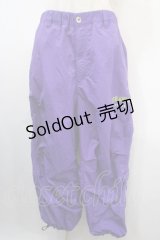 TRAVAS TOKYO / Patch nylon adjuster pants/ワッペンナイロンアジャスターパンツ F パープル Y-25-04-15-194-PU-PA-SZ-ZT340