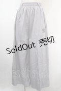 NieR Clothing / がおまる刺繍パンツ  グレー Y-25-04-15-196-PU-PA-SZ-ZY