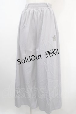 画像1: NieR Clothing / がおまる刺繍パンツ  グレー Y-25-04-15-196-PU-PA-SZ-ZY